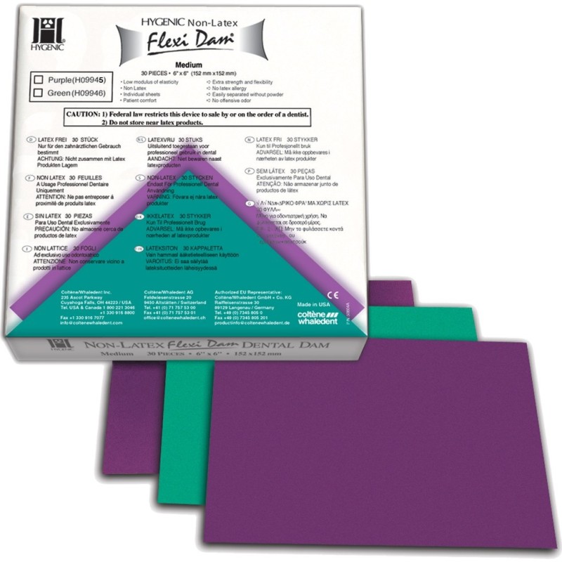 Hygenic Flexi Dam Non-Latex Purple 6"x6"