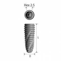 IMPLANT D4.5 L7mm No Mount