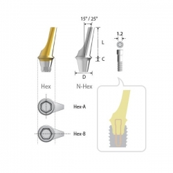 Bont angulat D5.5 A25 L8mm Inno