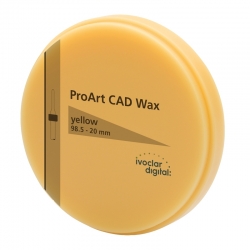 ProArt CAD Wax Disc yellow 98.5-16mm/1 Ivoclar Digital