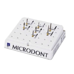Ultra fine Kit (8 8 ултра фини диамантени борера) Microdont