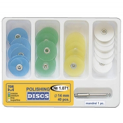 Kit 40 discuri finisat 40 + mandrina 14mm 1.071
