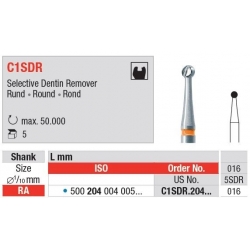 Freze TC Burs RA C1SDR cu cap rotund