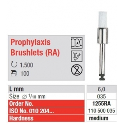 Полирни гуми Prophylaxis Brushlets RA Medium - 100 броя