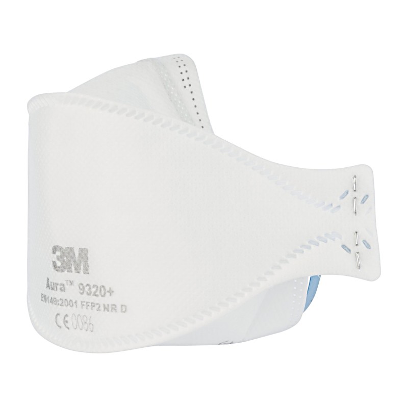 Защитна маска за лице 3M Aura 9320 FFP2, Еднократна употреба, Бял