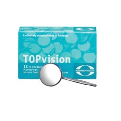 12 x Плоско Дентално Огледало TOPvision FS Rhodium Hahnenkratt