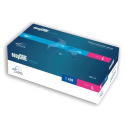 Нитрилни Ръкавици За Преглед, Сини Без Талк L 100 Бр. Easycare