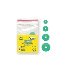 Полирни дискове 14mm Medium Зелени 40 броя TOR VM